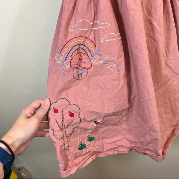 ✨ Hanna Andersson Apron Dess in Pink Shadow Girl’s 10 - Picture 5 of 15